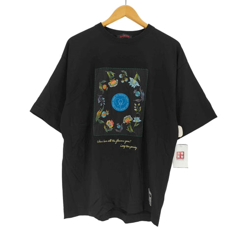 キャバン CABaN スビンコットン フラワーサークルプリントTシャツ メンズ import:M