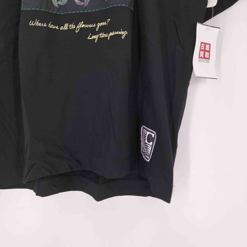 キャバン CABaN スビンコットン フラワーサークルプリントTシャツ メンズ import:M
