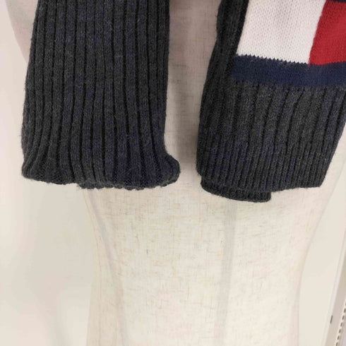 トミーヒルフィガー TOMMY HILFIGER アクリル ロゴ マーク マフラー メンズ
