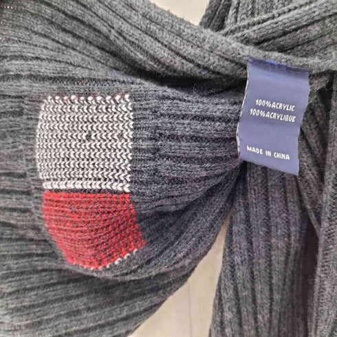 トミーヒルフィガー TOMMY HILFIGER アクリル ロゴ マーク マフラー メンズ