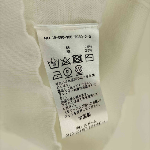 イエナ IENA 18SS C/アサ クルーネック プルオーバー レディース FREE