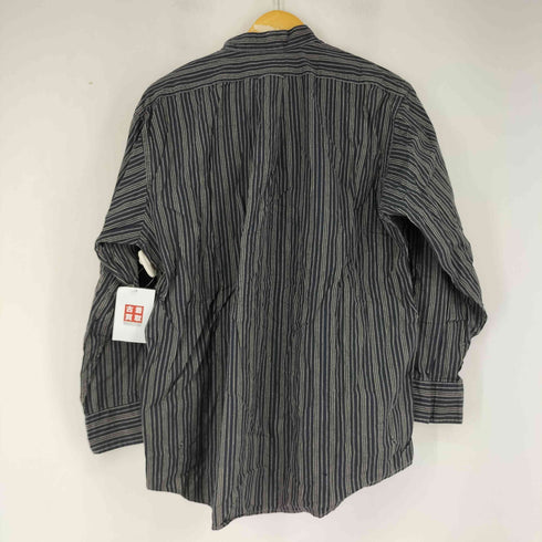 OVERTON MADE IN USA ストライプ バンドカラーシャツ メンズ JPN:S