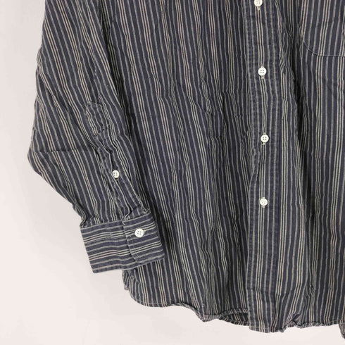 OVERTON MADE IN USA ストライプ バンドカラーシャツ メンズ JPN:S