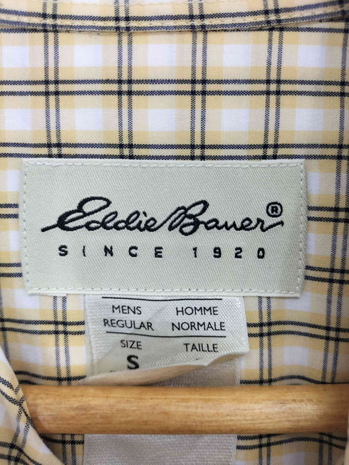 エディーバウアー Eddie Bauer 白タグ ボタンダウンチェックシャツ メンズ import:S