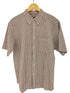 エディーバウアー Eddie Bauer シアサッカー ボタンダウンチェックシャツ メンズ import:M