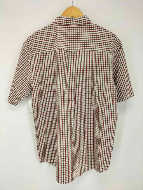 エディーバウアー Eddie Bauer シアサッカー ボタンダウンチェックシャツ メンズ import:M