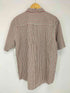 エディーバウアー Eddie Bauer シアサッカー ボタンダウンチェックシャツ メンズ import:M