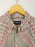 エディーバウアー Eddie Bauer シアサッカー ボタンダウンチェックシャツ メンズ import:M