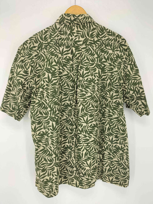 エディーバウアー Eddie Bauer ボタニカル柄 半袖チェックシャツ メンズ import:L