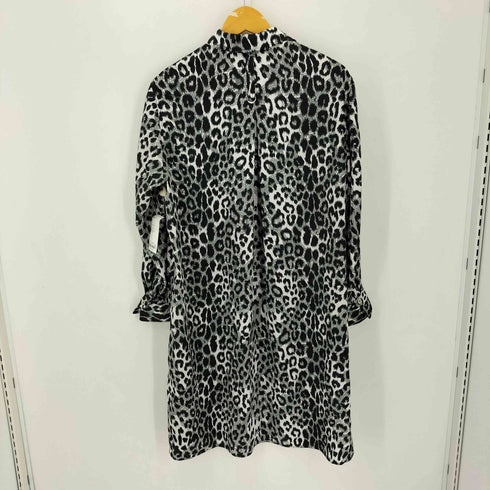 イタリヤ 伊太利屋 レオパード柄 ロングシャツ レディース 13