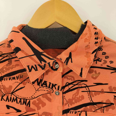 イタリヤ 伊太利屋 総柄 S/S シャツ レディース 7