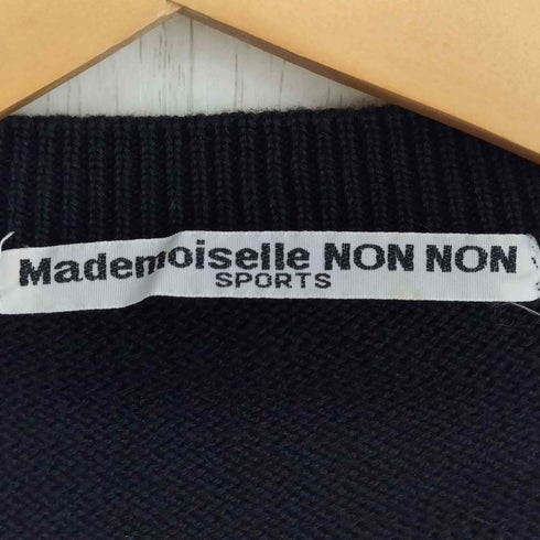 マドモアゼルノンノン mademoiselle NON NON SPORTS ライン コットン カーディガン レディース