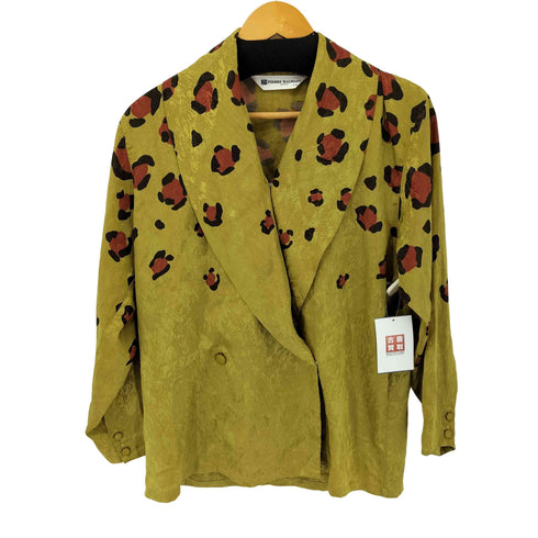 ピエールバルマン Pierre Balmain レオパード サテンダブルジャケット レディース