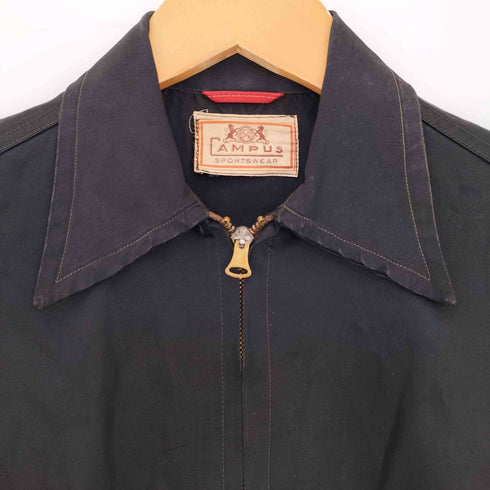 キャンパス CAMPUS 40S CONMARジップ サテン ブルゾンジャケット メンズ