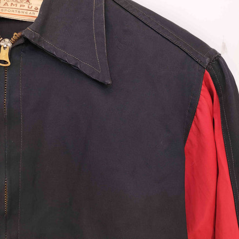 キャンパス CAMPUS 40S CONMARジップ サテン ブルゾンジャケット メンズ