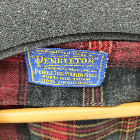 ペンドルトン PENDLETON 50S チェックウールガウン メンズ import:S