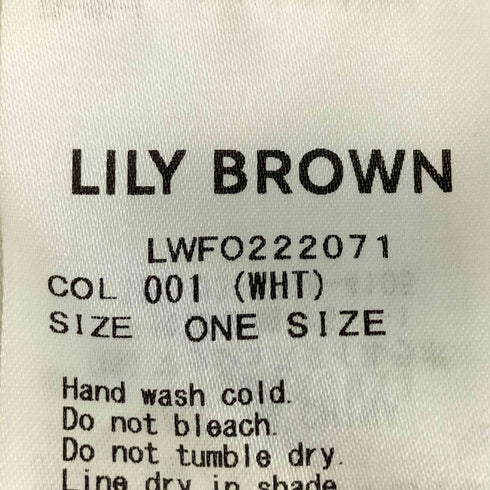 リリーブラウン Lily Brown レースミニワンピース レディース ONE SIZE