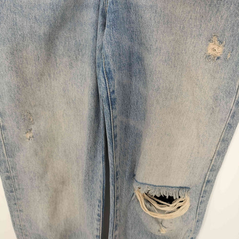 ザラ ZARA ZW COLLECTION RELAXED FIT ミッドライズ デニムパンツ ダメージ メンズ 38