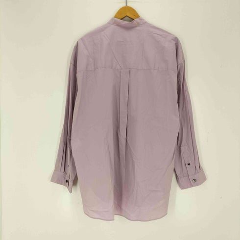 メゾンスペシャル MAISON SPECIAL Italian Dead Stock Fabric Prime-Over Band Collar Shirt メンズ JPN:0
