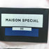 メゾンスペシャル MAISON SPECIAL Italian Dead Stock Fabric Prime-Over Band Collar Shirt メンズ JPN:0