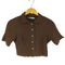 ザラ ZARA デザイン S/S シャツ レディース import:XS