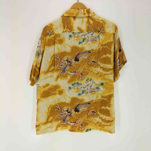 HANAUMA BAY 総柄アロハシャツ 龍 メンズ JPN:L
