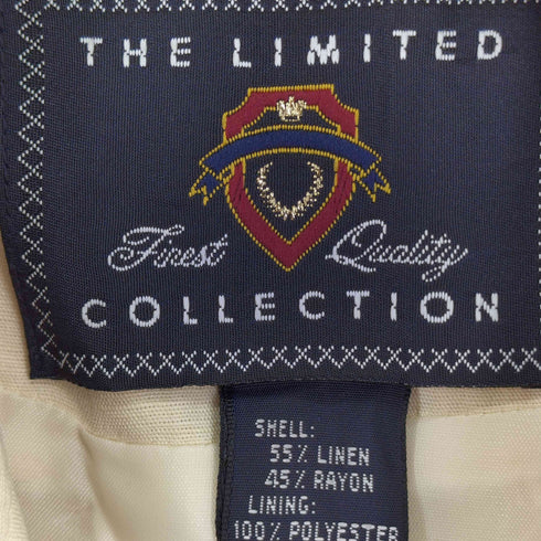 FIREST QUALITY リネンレーヨン混ノースリーブテーラードジャケット レディース import:S