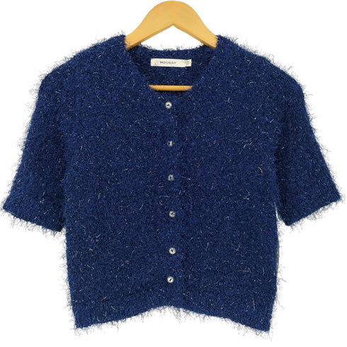 マウジー moussy SHAGGY GLITTER KNIT カーディガン レディース FREE