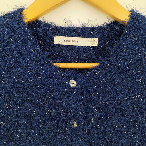 マウジー moussy SHAGGY GLITTER KNIT カーディガン レディース FREE