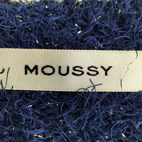 マウジー moussy SHAGGY GLITTER KNIT カーディガン レディース FREE