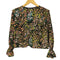 ザラ ZARA フラワープリント フリル ブラウス レディース import:XS