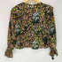 ザラ ZARA フラワープリント フリル ブラウス レディース import:XS