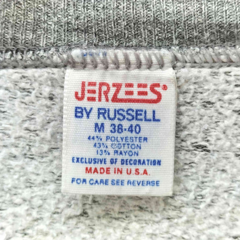 ジャージーズ JERZEES USA製 ペイント加工 ラグランクルーネックスウェット レディース import:M