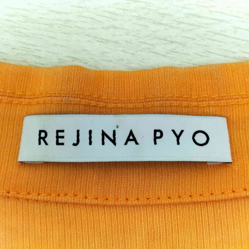 rejina pyo リネンレーヨン マルチファブリック ボタンデザインL/Sシャツ レディース JPN:S
