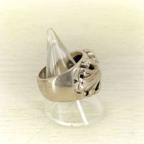 エーアンドジー A&G STERLING刻印 フローラルダガーシルバーリング メンズ 19号