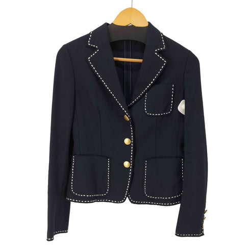 ボディドレッシングデラックス BODY DRESSING Deluxe 金ボタン テーラードジャケット レディース 38