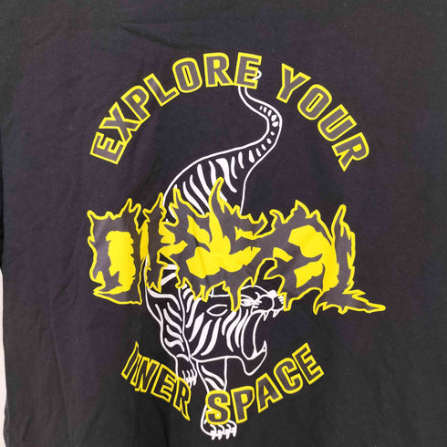 ディーゼル DIESEL explore your inner spaceプリントクルーネックTシャツ メンズ import:M