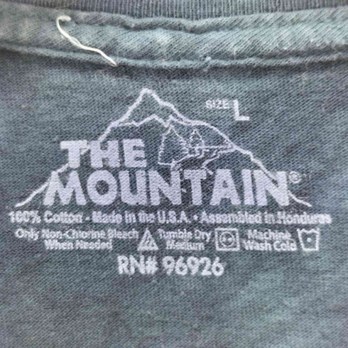 ザマウンテン the mountain オオカミプリントS/S Tシャツ ウルフ グラフィック メンズ JPN:L