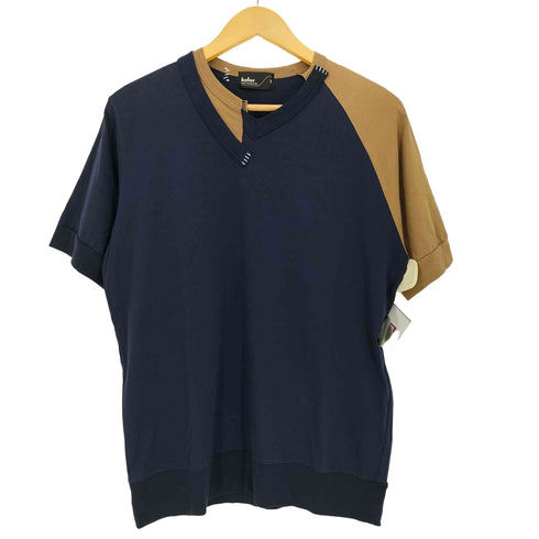 カラー kolor 21ss Asymmetric Border Tee ドッキングTシャツ メンズ JPN:1