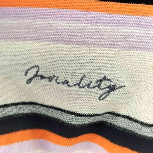 メゾンスペシャル MAISON SPECIAL Multi Border Polo Shirt レディース FREE