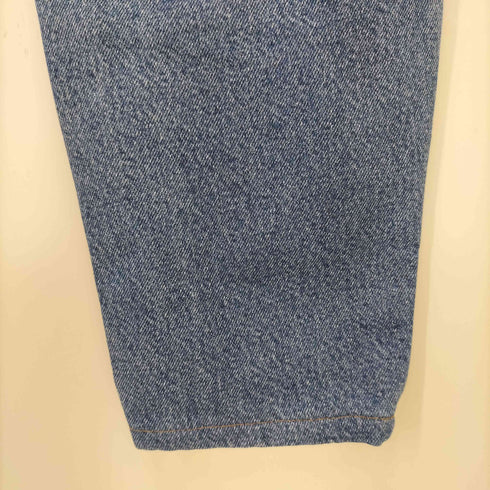エルエルビーン L.L.Bean NATURAL FIT 裏地チェック デニムパンツ バギーデニム メンズ 33×29