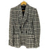 ザラ ZARA グレンチェック ダブルテーラードジャケット レディース import:S
