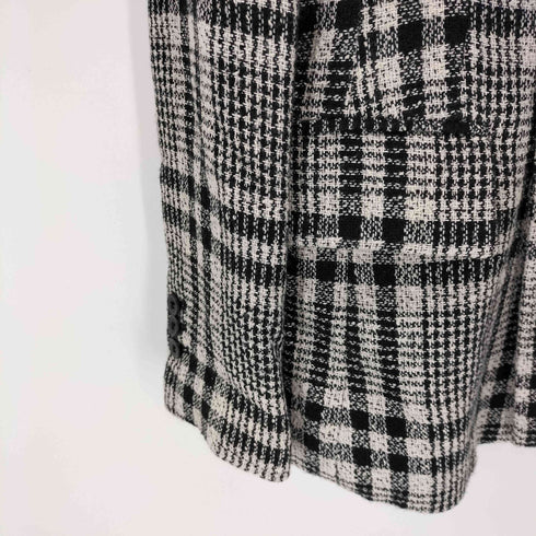 ザラ ZARA グレンチェック ダブルテーラードジャケット レディース import:S