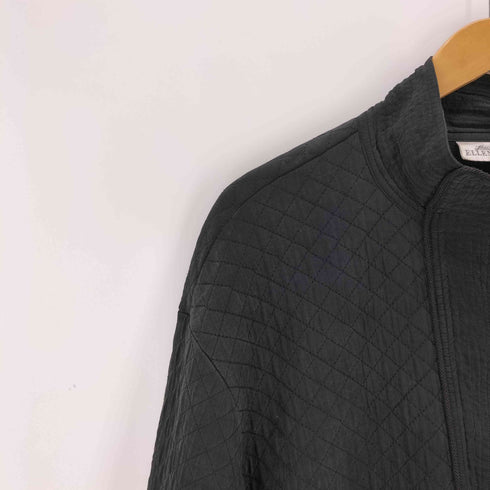 エレントレーシー Ellen Tracy シルク100%スタンドカラーキルティングジャケット レディース import:M