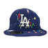 ニューエラ NEW ERA 59FIFTY ロゴ刺繍 6パネル ペイント加工 キャップ Los Angeles Dodgers メンズ 58.7cm