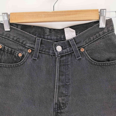 リーバイス Levis 93年製 USA製 ボタン裏544 後染めブラックデニム レディース 5 M