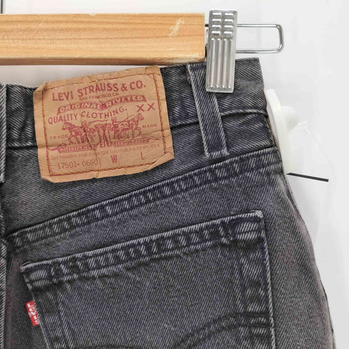 リーバイス Levis 93年製 USA製 ボタン裏544 後染めブラックデニム レディース 5 M