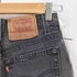 リーバイス Levis 93年製 USA製 ボタン裏544 後染めブラックデニム レディース 5 M
