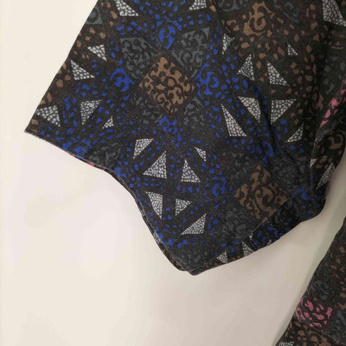 PLUS KORELL 総柄 L/S ワンピース レディース