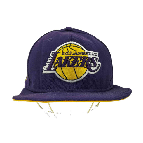 ニューエラ NEW ERA 59FIFTY ロゴ刺繍 6パネル キャップ Los Angeles Lakers メンズ 60.6cm